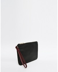 schwarze beschlagene Clutch von French Connection