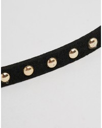 schwarze beschlagene Halskette von Asos