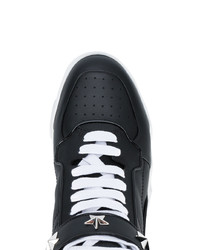 schwarze beschlagene hohe Sneakers von Givenchy