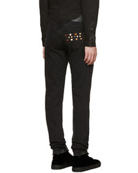 schwarze beschlagene Jeans von Givenchy