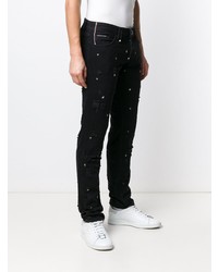 schwarze beschlagene Jeans von Philipp Plein