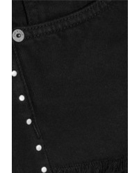 schwarze beschlagene Jeansshorts von Rag & Bone