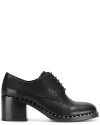 schwarze beschlagene Leder Oxford Schuhe von Ash