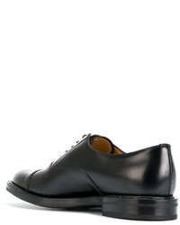schwarze beschlagene Leder Oxford Schuhe von Church's