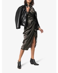 schwarze beschlagene Leder Stiefeletten von Givenchy