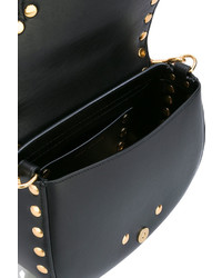 schwarze beschlagene Leder Umhängetasche von Marc Jacobs