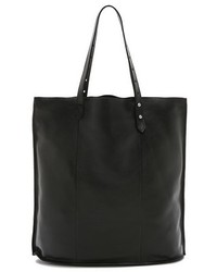 schwarze beschlagene Shopper Tasche aus Leder von Madewell