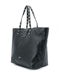 schwarze beschlagene Shopper Tasche aus Leder von RED Valentino