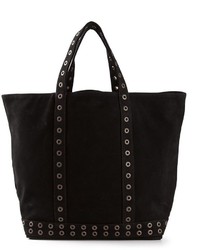 schwarze beschlagene Shopper Tasche aus Leder von Vanessa Bruno