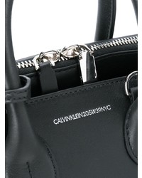 schwarze beschlagene Shopper Tasche aus Leder von Calvin Klein 205W39nyc