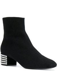 schwarze beschlagene Stiefeletten von Giuseppe Zanotti Design