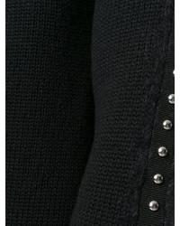 schwarze beschlagene Strickjacke von P.A.R.O.S.H.