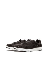 schwarze beschlagene Wildleder niedrige Sneakers von Nike