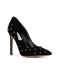 schwarze beschlagene Wildleder Pumps von Valentino