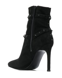 schwarze beschlagene Wildleder Stiefeletten von Kendall & Kylie