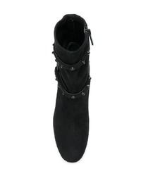 schwarze beschlagene Wildleder Stiefeletten von Kendall & Kylie