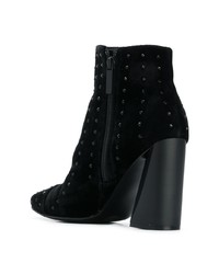 schwarze beschlagene Wildleder Stiefeletten von Kendall & Kylie