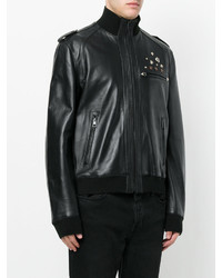 schwarze beschlagene Wolljacke von Just Cavalli