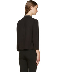 schwarze bestickte Bluse von Etoile Isabel Marant