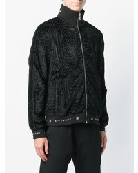 schwarze bestickte Bomberjacke von Givenchy