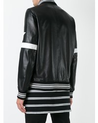 schwarze bestickte Bomberjacke von Givenchy