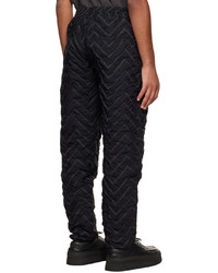 schwarze bestickte Chinohose von Song For The Mute