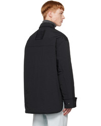 schwarze bestickte Daunenjacke von Wooyoungmi