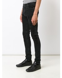 schwarze bestickte enge Jeans von RtA