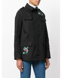 schwarze bestickte Jacke von RED Valentino