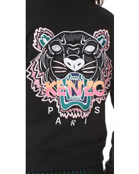 schwarze bestickte Jacke von Kenzo