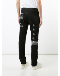 schwarze bestickte Jeans von Haculla