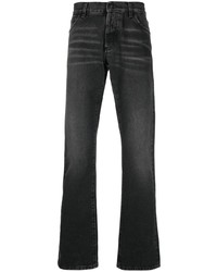 schwarze bestickte Jeans von Marcelo Burlon County of Milan