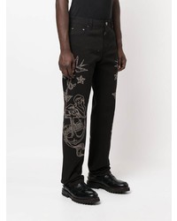 schwarze bestickte Jeans von Etro