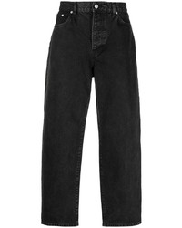 schwarze bestickte Jeans von Stussy
