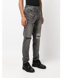 schwarze bestickte Jeans von Ksubi