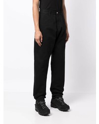 schwarze bestickte Jeans von Moncler