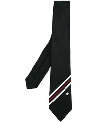 schwarze bestickte Krawatte von Givenchy