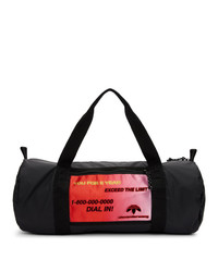 schwarze bestickte Reisetasche von Adidas Originals By Alexander Wang