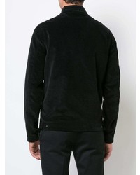 schwarze bestickte Shirtjacke von Maharishi