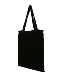 schwarze bestickte Shopper Tasche aus Samt von Jupe By Jackie