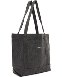 schwarze bestickte Shopper Tasche aus Segeltuch von Noah