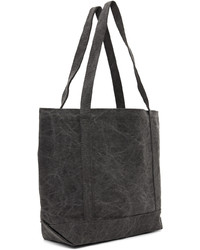 schwarze bestickte Shopper Tasche aus Segeltuch von Noah