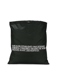 schwarze bestickte Shopper Tasche von Calvin Klein 205W39nyc