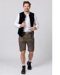 schwarze bestickte Weste von Stockerpoint