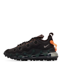 schwarze bestickte Wildleder niedrige Sneakers von Nike