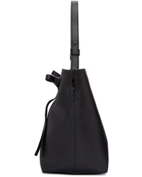 schwarze Beuteltasche von Maison Margiela