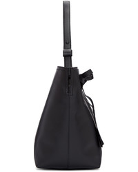 schwarze Beuteltasche von Maison Margiela