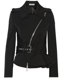 schwarze Bikerjacke