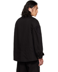 schwarze Bikerjacke von Simone Rocha