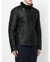 schwarze Bikerjacke von Giorgio Armani